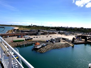 Ausblick von der Fähre in Rosslare