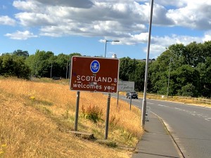 Grenze Schottland - England bei Gretna Green