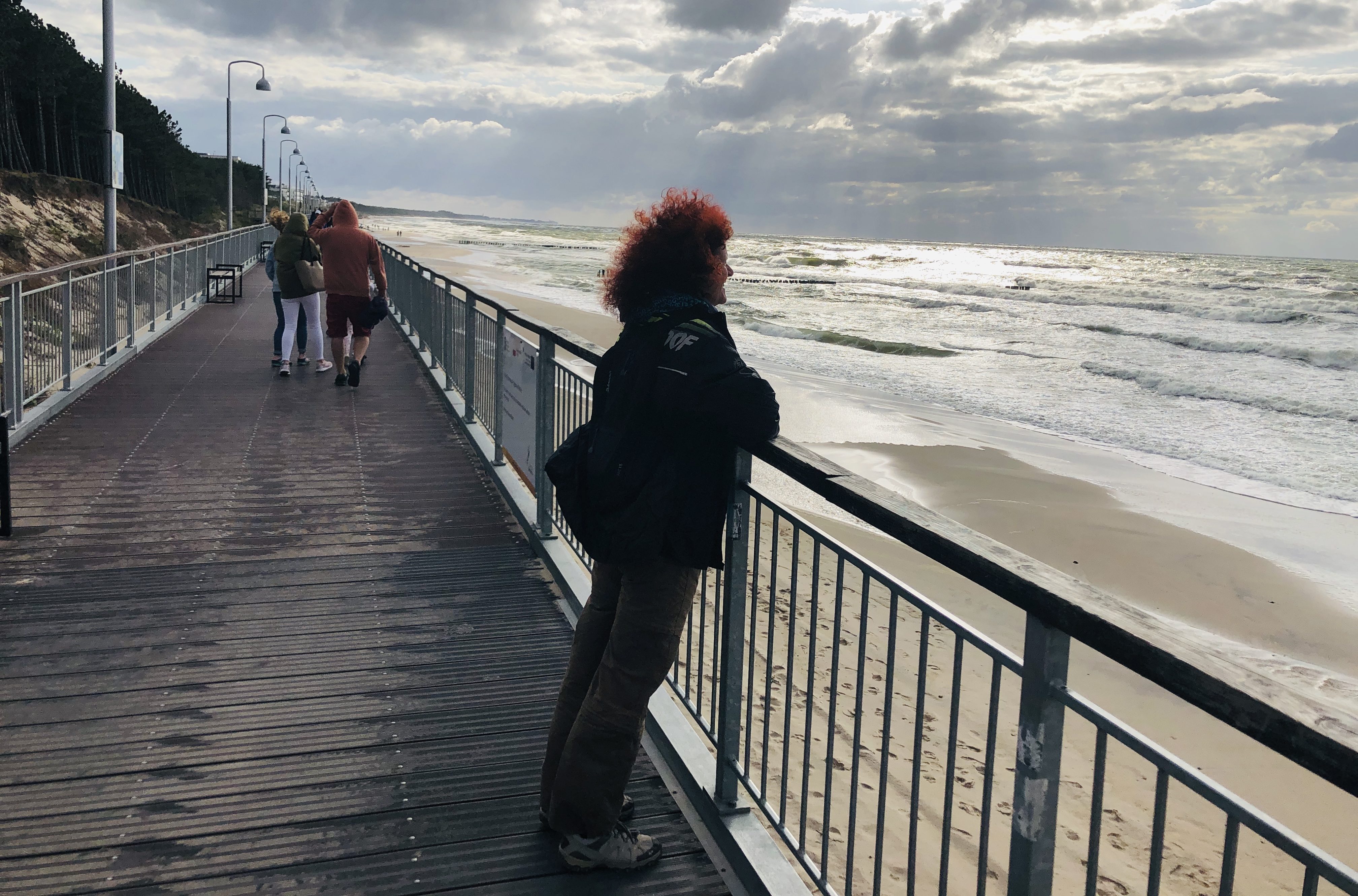 Promenade in Mielno an der polnischen Ostseeküste