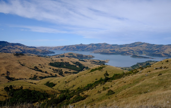 Aussicht auf Akaroa