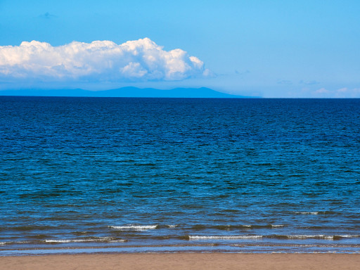 Irische See mit der Insel "Isle of Man"