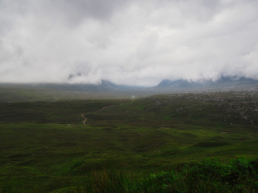 Mystisches Highland auf der A838 an der Westküste