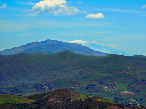 Schnee in Sizilien auf dem Pizzo Carbonara (1979 m)