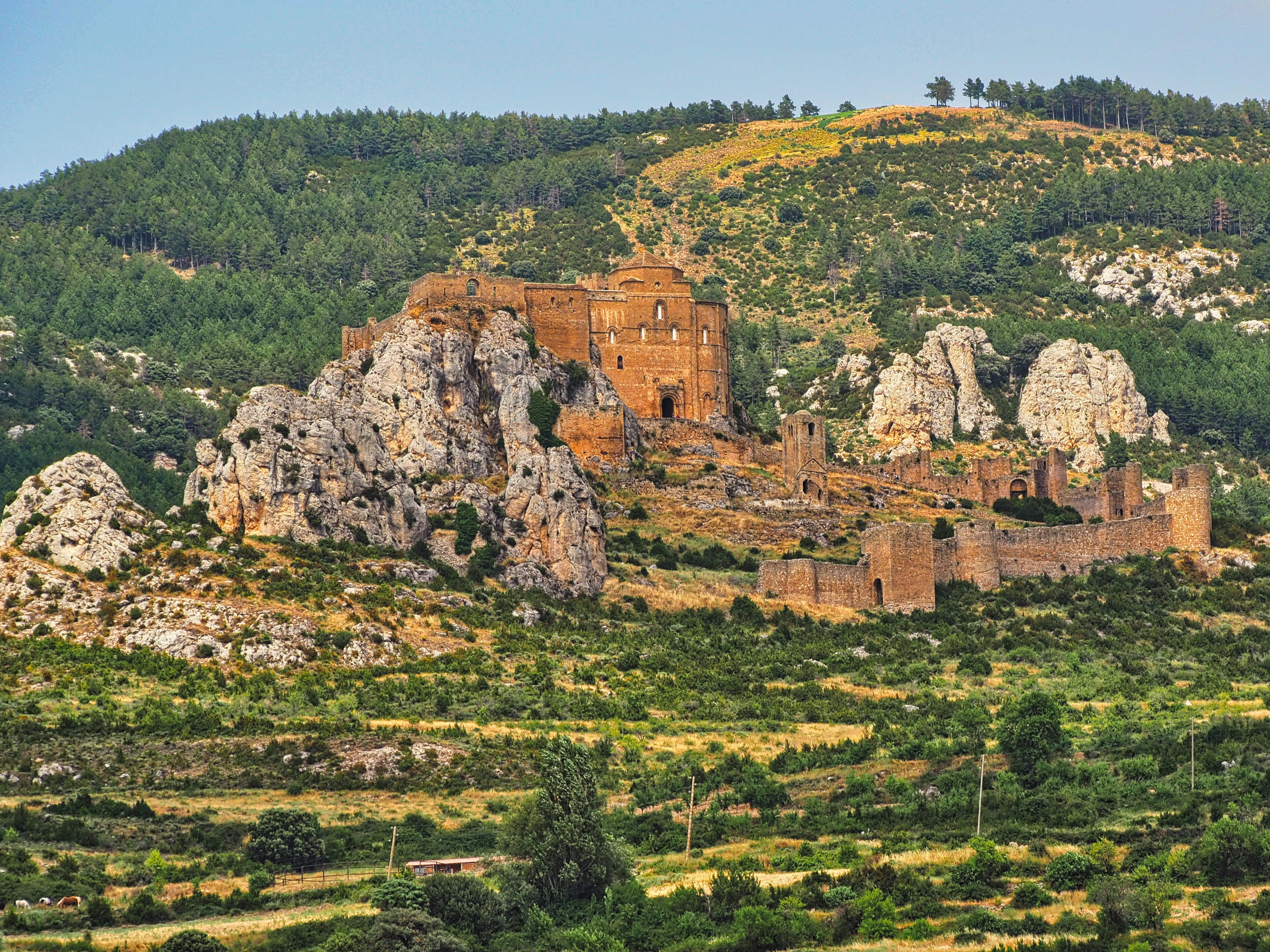 Castillo de Loarre, gilt als eine der schönsten Burgen ganz Spaniens