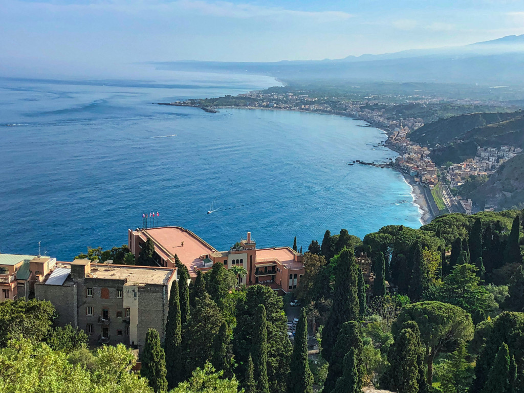 Aussicht auf den Golf von Giardini-Naxos