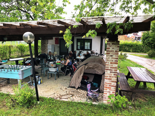 Unser "Restaurant" im Hotel/CP in Vergne/Barolo