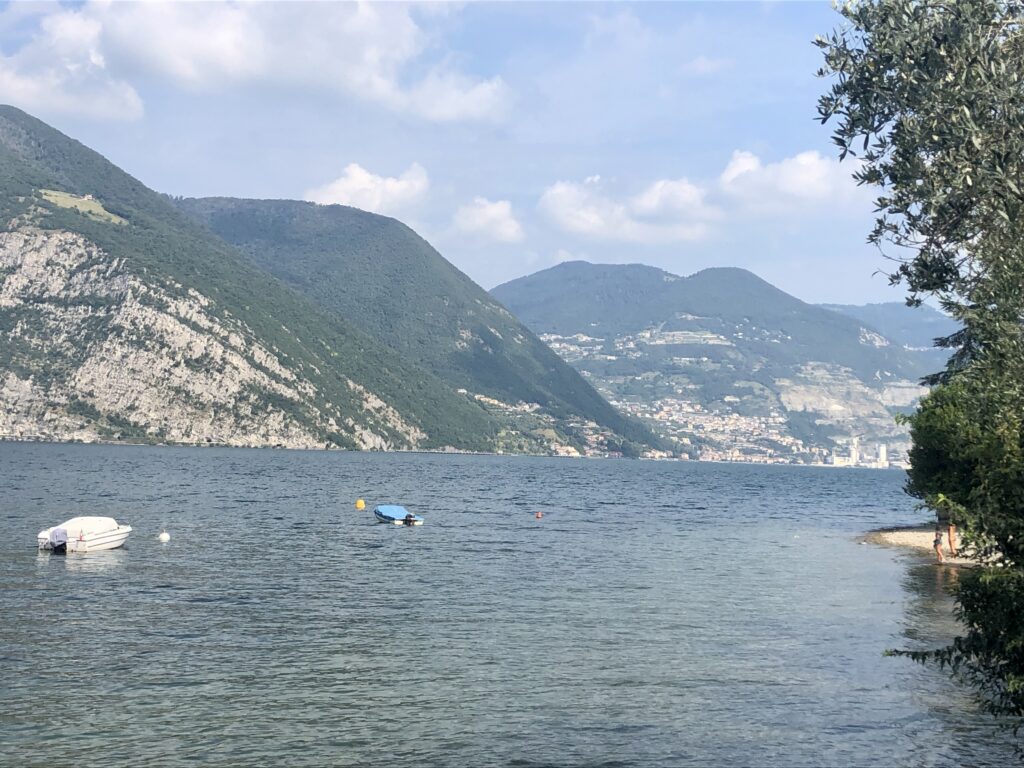 Blick über den Lago d‘ Iseo