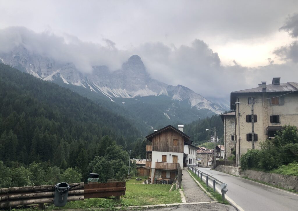 Wetter zieht auf auf dem weg nach Cortina