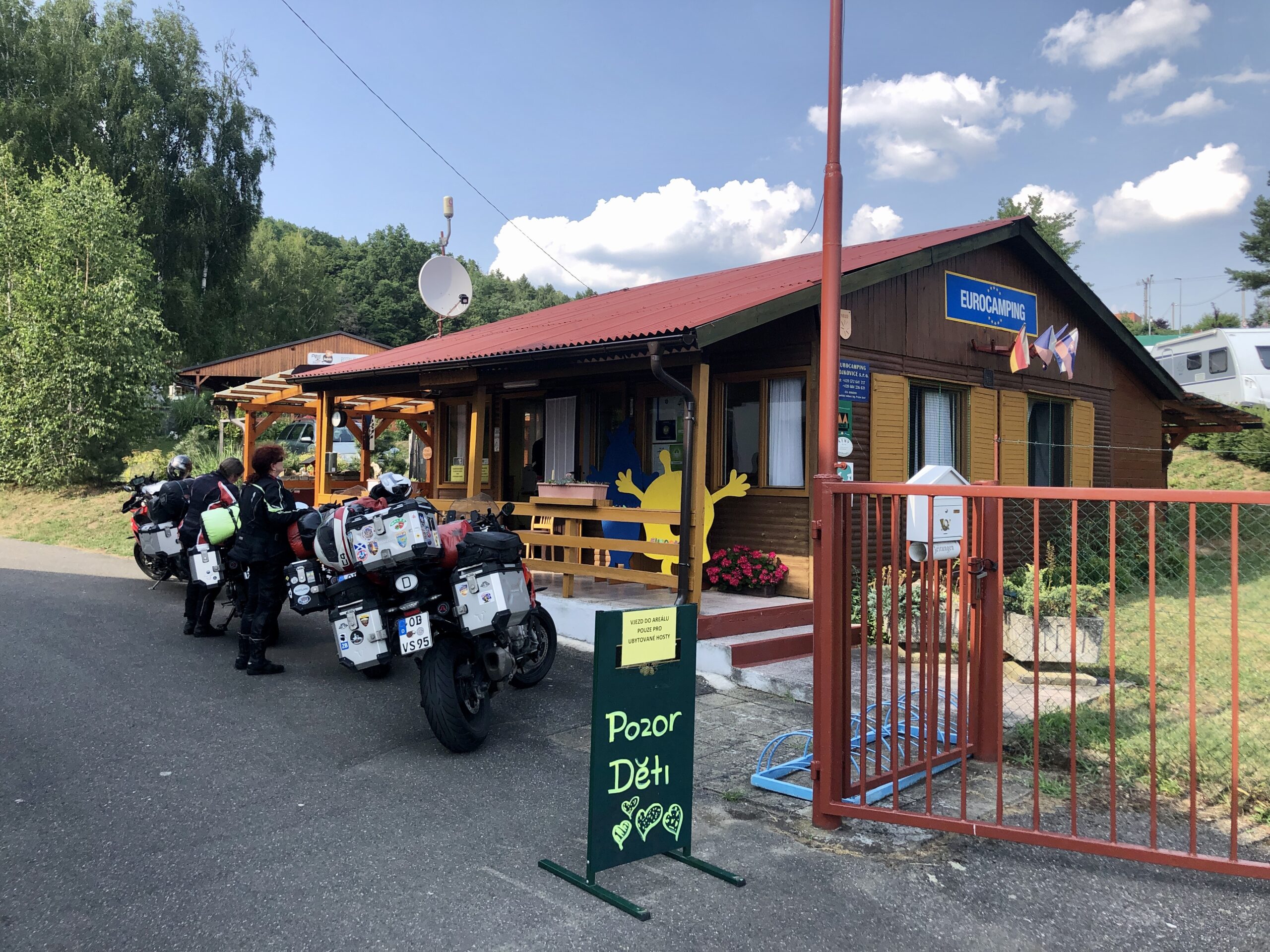 Endlich am Camping in Bojkovice