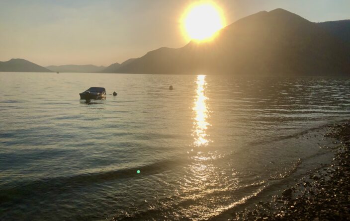 Abendstimmung am Lago d‘ Iseo