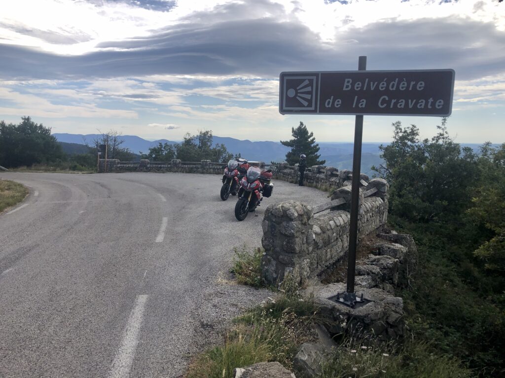 Schöne Aussicht auf der D11 bei Sumène