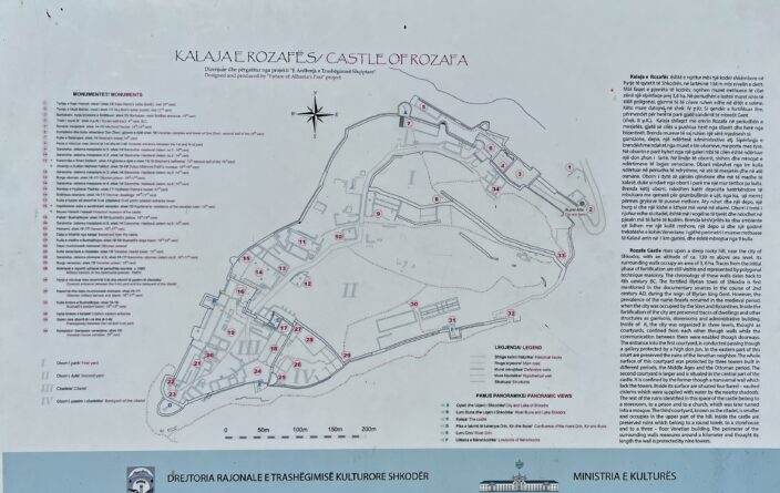 Plan der Festung Rozafa