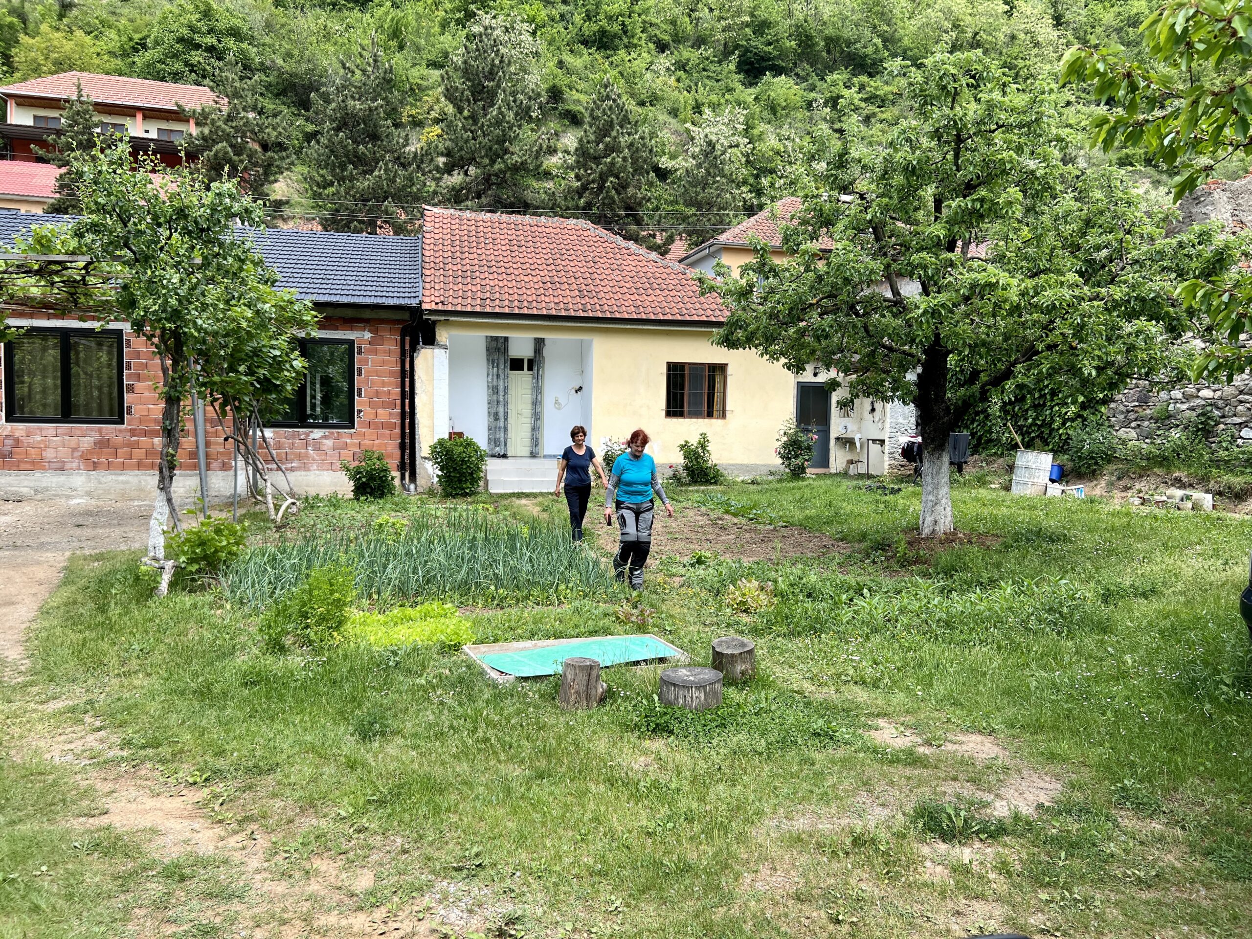 Gemüsegarten am CP in Peshkopl