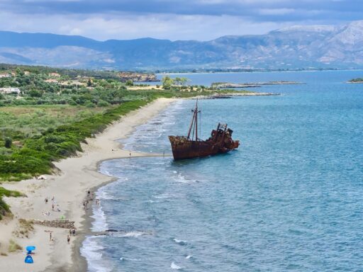Schiffwrack „Dimitros“ am Lakonischen Golf nahe Gythio