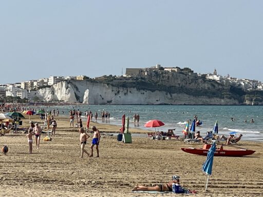 Strandblick auf Vieste