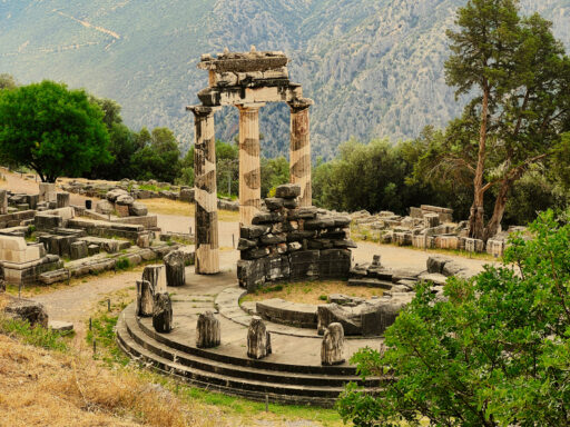 Delphi - Tholos im Heiligtum der Athena