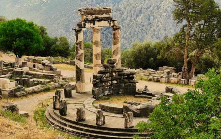 Delphi - Tholos im Heiligtum der Athena
