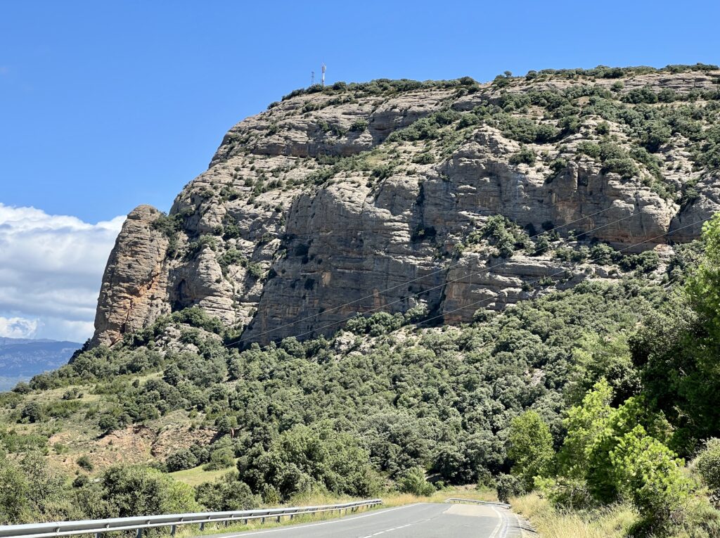 Aussicht am Col de Corniols vor Isona