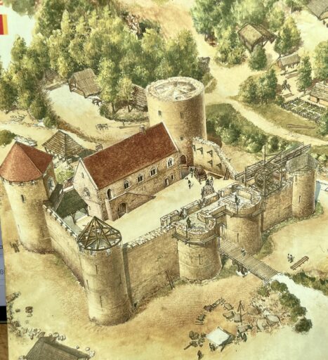 Grundriss der Burg
