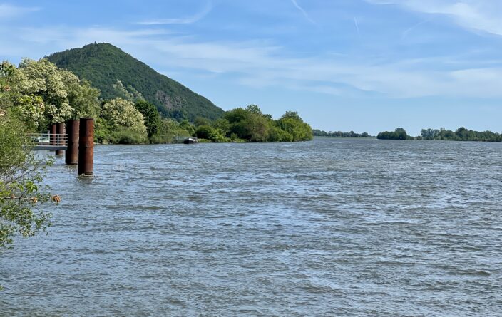 Der nördlichste Punkt der Donau hinter Regensburg