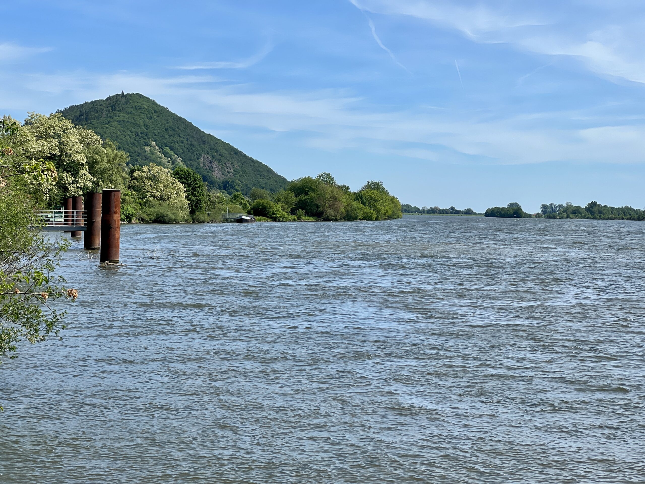 Der nördlichste Punkt der Donau hinter Regensburg