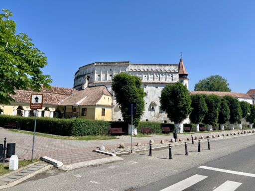 Blick auf die Kirchenburg Tartlau